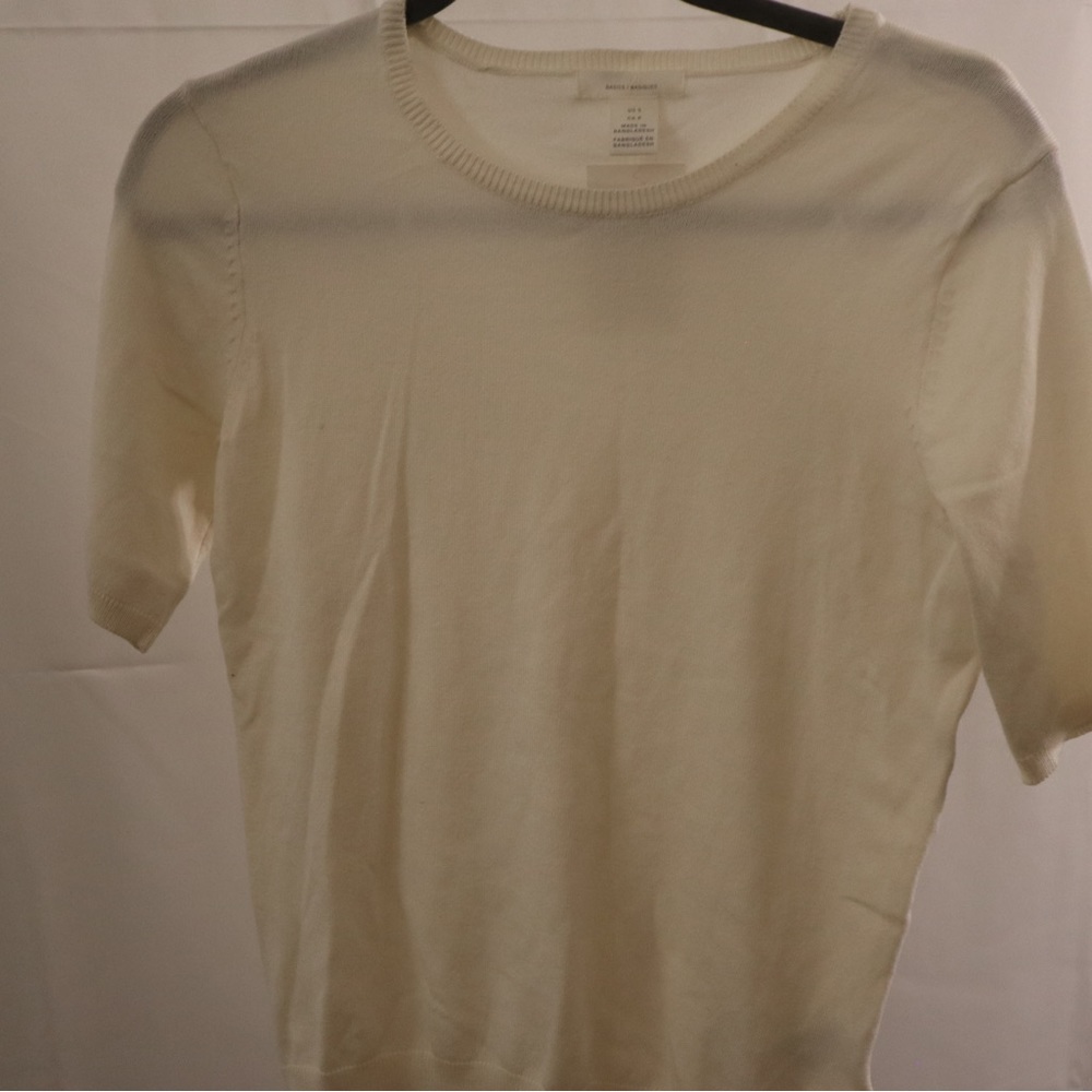 Cream h&m basic top